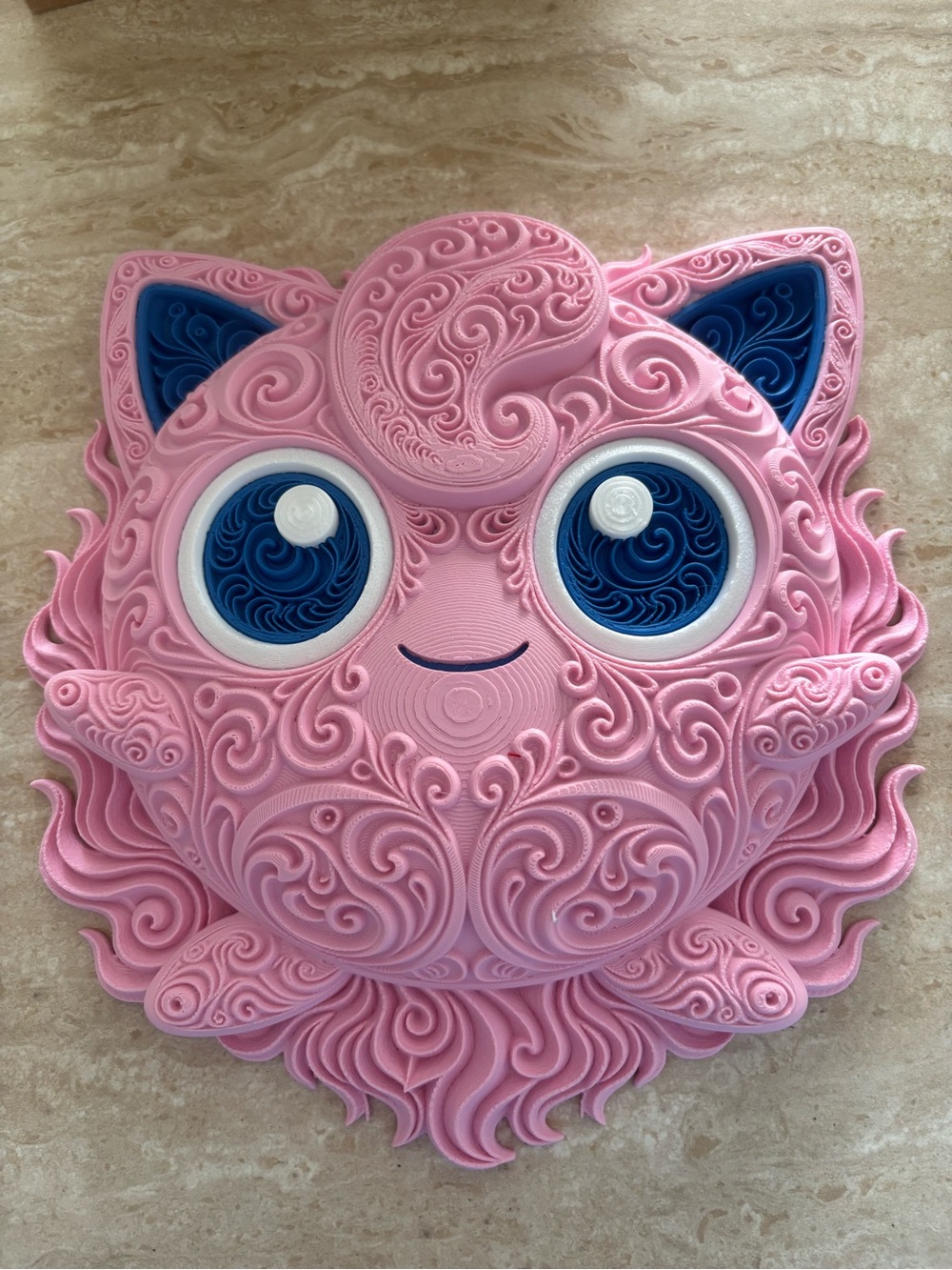 Pink Jigglypuff-Themed Pokémon wall art
